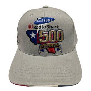 Vintage 2002 Samsung RadioShack 500 Texas Motor Speedway Gray Adjustable Hat